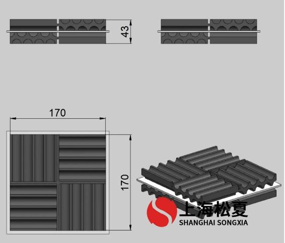 松夏SD型橡胶减震垫的特性及应用